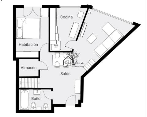 Plano planta baja distribucion
